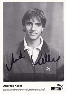 Andreas KELLER - Deutschland, Gold Olympia 1992 Hockey, Original-Autogramm! - Picture 1 of 1