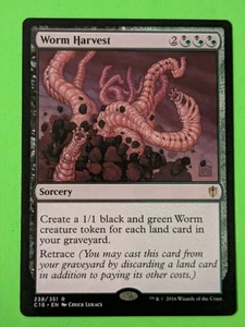 Worm Harvest C16 - Magic The Gathering MTG Collectible Card game RARE - Picture 1 of 2