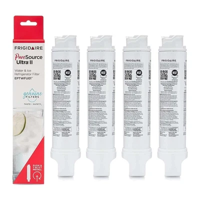 4 Pack Frigidaire EPTWFU01 Pure Source Ultra II Refrigerator Water Filter New US