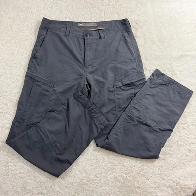 Pantalones de Carga Convertibles REI Co-op Sahara Senderismo Viaje Exterior Hombres Gris 34x32 Foto 1 de 4