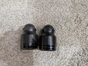 Pfaltzgraff Midnight Sun Stoneware Salt & Pepper Shaker Set 2 Piece Black Stripe - Picture 1 of 4