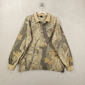 Vintage Realtree Hardwoods 20 200 Camo Shirt Mens XL Ace Sportswear Polo USA - Picture 1 of 6