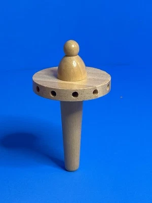 替换上衣旋转器 2.25 耶稣诞生旋转木马木金字塔 复古德国圣诞节 — 第 1/4 张图片