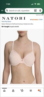 Sujetador con aros para mujer Natori Refined Contour 36C Foto 1 de 4