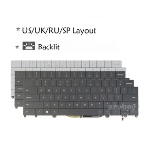 US UK Spanish Russian Keyboard for DELL XPS 13 Plus 9320 9340 9345 9350 Backlit - Picture 1 of 9