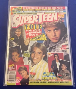 VTG Dec 1987 SuperTeen MAGAZINE COMPLETE VF+ Bon Jovi/Michael J Fox/Stamos/Kirk - Picture 1 of 7