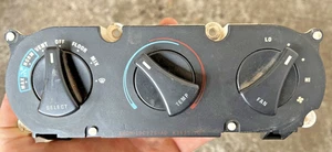 87-89 FORD MUSTANG HVAC AC HEAT FAN BLOWER VERT CLIMATE CONTROL PANEL OEM USED - Picture 1 of 7