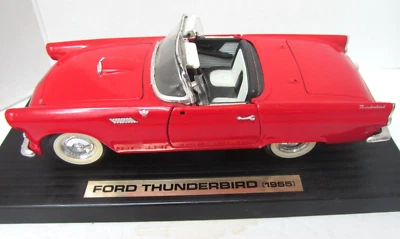 Red Model Car 1955 FORD Thunderbird T-Bird 1:18 10" length - Image 1 of 4