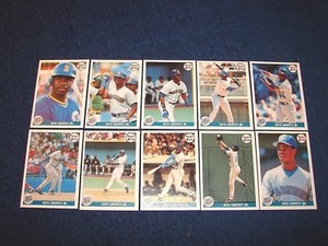 1991 FRONT ROW KEN GRIFFEY JR. 10 CARD SET COMPLETE MARINERS (18-26)
