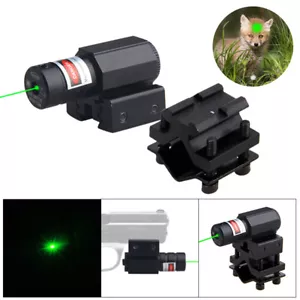 Green/Red Laser Dot Sight Scope for Gun Rifle Pistol Picatinny Mount - Picture 1 of 20