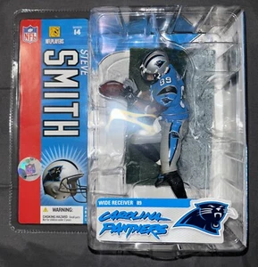 McFarlane NFL Football Steve Smith Carolina Panthers Serie 14 (graue Variante) - Bild 1 von 3
