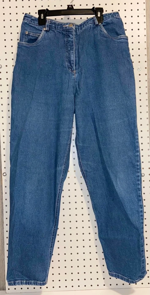 Susan Bristol Womens Size 12 Straight Leg Denim Jeans High Rise Med Wash - Image 1 of 4