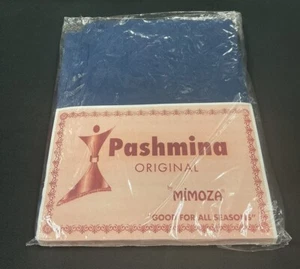 Navy Blue Pashmina/ Neck Warmer Scarf/ Wrap/ Shawl Original By Mimoza - Picture 1 of 5