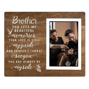 Memorial Gift For Loss Of Brother Memorial Picture Frames Sympathy Gifts Bereave - Picture 1 of 7