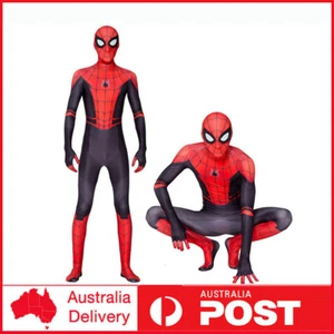 Adults Spiderman Super Hero Cosplay Costume Jumpsuit Suit Halloween Fancy Dress - Picture 1 of 9
