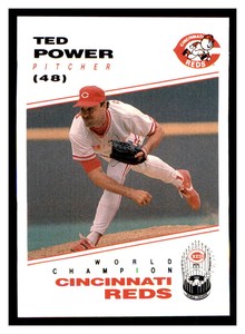 1991 Kahn's Cincinnati Reds #NNO TED POWER Cincinnati Reds ~F9Z