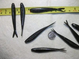 100-3" crappie-panfish-soft minnows-jigs-grubs-split tails-scent-fluke-bait-lure - Picture 1 of 6