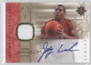 2006-07 Ultimate Collection Ultimate Auto Jersey /75 Joey Graham #AU-JG Auto