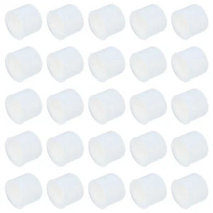 25 pièces capuchons de conduit de port automatique RCA bouchons bouchons protection pour prise mâle RCA, transparent - Photo 1 sur 4
