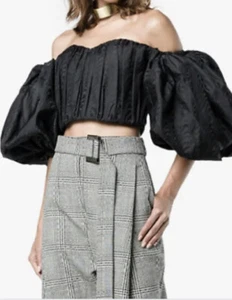 Ellery bustier Corset Balloon Sleeve Top AU 12 - Picture 1 of 10