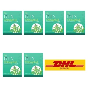 6x OZY DTX Chlorophyll + FOC Inulin Mangosteen Alfalfa Barley Balance Digestive - Picture 1 of 8
