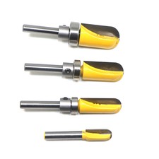4 Bit Round Nose Router Bit Set- Plunge - 1/4" Shank Woodworking cutter