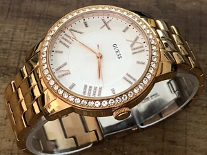 Guess Allure Bracelet Stainless Steel Womens Rose Gold Watch W0329L3 - Picture 1 of 1