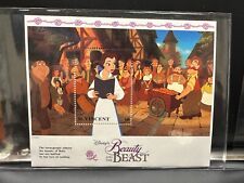 Disney Stamp - St. Vincent - Beauty & The Beast - ICS COA - MNH -  Issue #4649