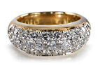 Diamant Ring 31 Brillanten ca 0,65 ct TW/VVS 750 Gelbgold Weißgold [BRORS 19049]