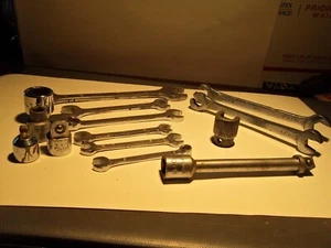 13 Pc SAE MAC USA Tools MIXED Sockets Extensions Wrenches Set Lot + 1 CornwelL - Picture 1 of 19