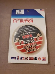 Vintage - Wincraft 3.5"-92' USA Basketball "DREAM TEAM" Button/pin - Picture 1 of 2