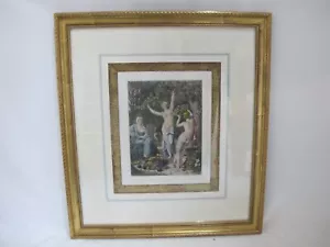 After PIERRE PUVIS de CHAVANNES Adrien Nargeot Enmarcado 19thc Impresión AUTÉNTICA - Imagen 1 de 8