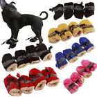 4Pcs/Set Pet Dog Puppy Non-Slip Soft Shoes Covers Rain Boots Footwear