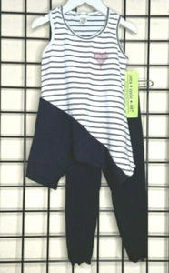 NEW NWT Black/White Beautiful CUTE 2PC Tunic/Legging SET-Area Code 407 PLUSH 5Y - Picture 1 of 12
