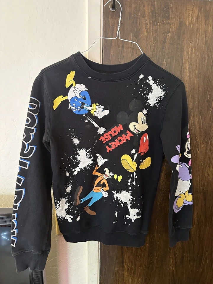 Disney  Mickey Mouse and Friends  Sweatshirt - Black Size Small   - Image 1 of 4