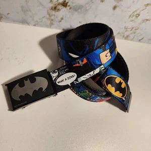 Batman Joker DC Comics Buckle Down Belt Reversible (Black Or Comics) Adjustable - Picture 1 of 8
