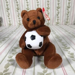 2005 Sweeper The Bear Ty Beanie Baby Babies Soccer Sports Teddy Collection - Picture 1 of 10