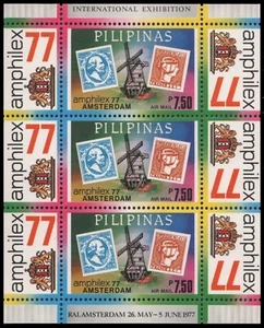 Filipinas 1977 - Mi-Nr. Bloque 10 A ** - Estampillada sin montar o nunca montada - Amphilex 77 - Imagen 1 de 1