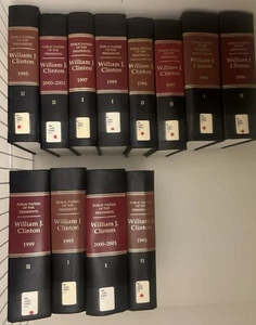 Public Papers of the Presidents William J Clinton LOT OF 12 BOOKS POTUS HISTORY - Picture 1 of 1