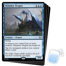 Shimmer Dragon X4 M/NM Magic: The Gathering MTG March Of The Machine: Commander