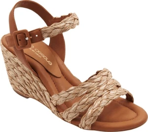 Andre Assous Milena Wedge Sandal Size 36 - Picture 1 of 9