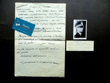 Autografo Guglielmo Nasi Generale Difesa di Gondar Appunti Minuta Inedito WW2