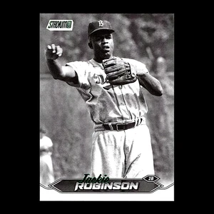2024 Topps Stadium Club Jackie Robinson Black & White SP Dodgers Print Run of 90 - Picture 1 of 2