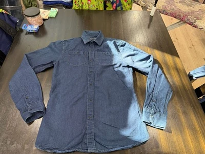 Camisa de vestir estilo jean Merciand para hombre Foto 1 de 3