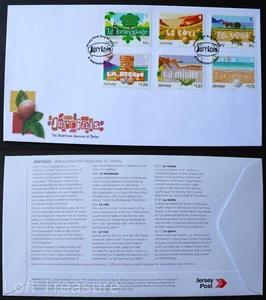 Jersey Stamps: "Jerriaise - Language" First Day Cover 6v Set 2022 - Picture 1 of 3