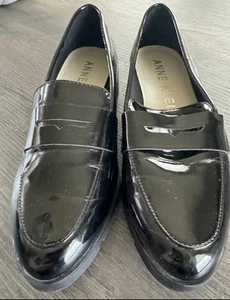 Anne Klein Women’s iflex Loafers, Black Patent Leather Size 6.5M - Picture 1 of 5