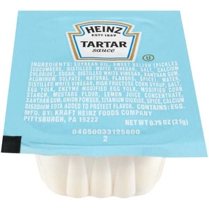 Heinz Tartar Sauce Single Serve, 0.75 Ounce, 100 Per Case - Picture 1 of 5
