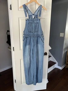 Forever 21 Denim Overall Jumpsuit Women’s Small | Blue Jean Overalls Y2K Trend - Picture 1 of 5