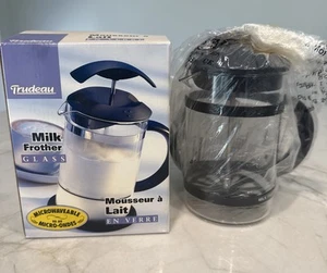 TRUDEAU Milk Frother Glass New in Box - Picture 1 of 5