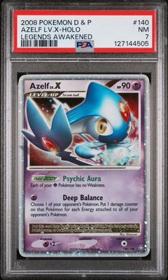 Pokemon Azelf Lv.X Legends Awakened Holo Ultra Rare #140 PSA 7 NEW CERT - Image 1 of 3